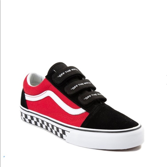 vans with velcro straps women's
